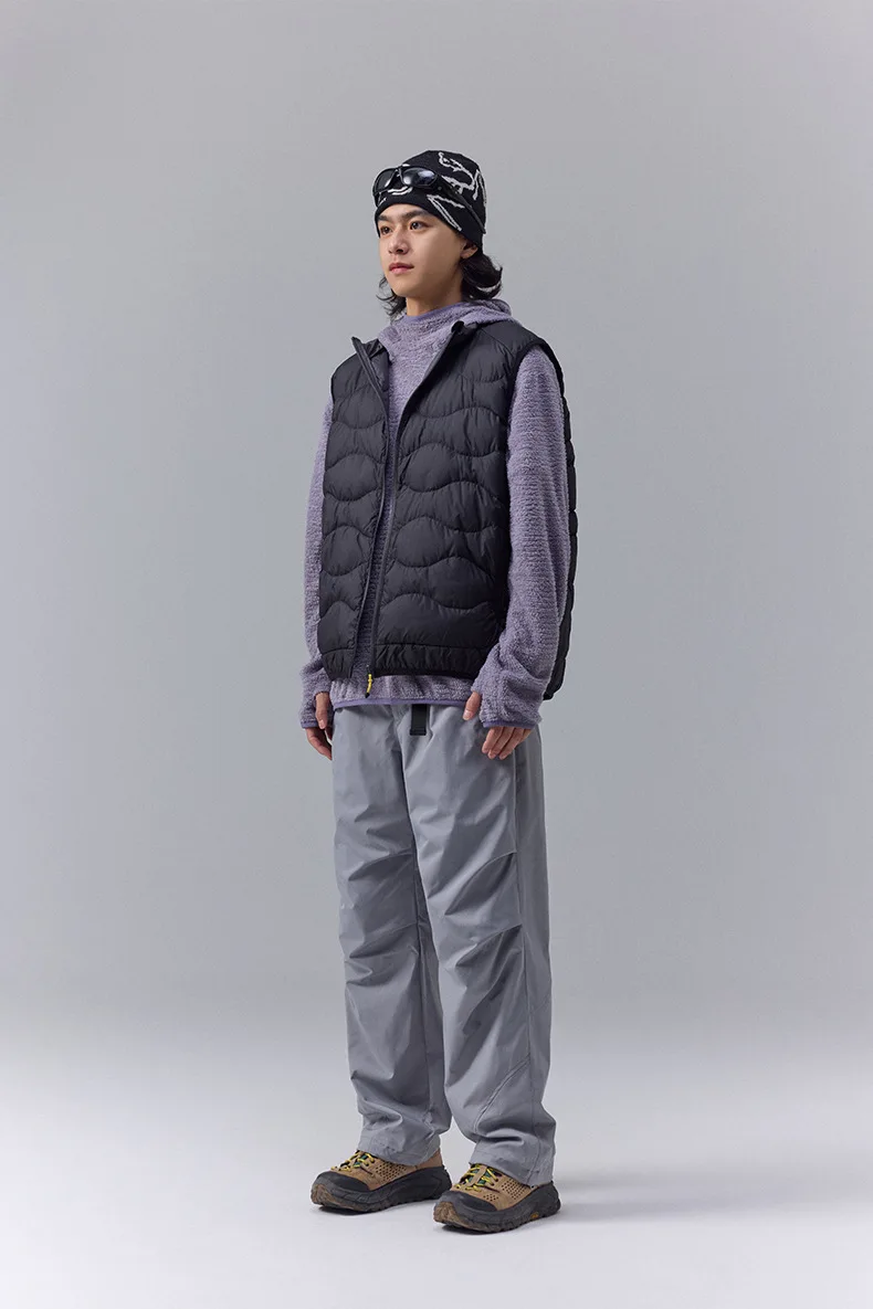 Winter New Outdoor Mountain Style Color-Blocking Lightweight Down Vest - Trendy Unisex Design for Men & Women