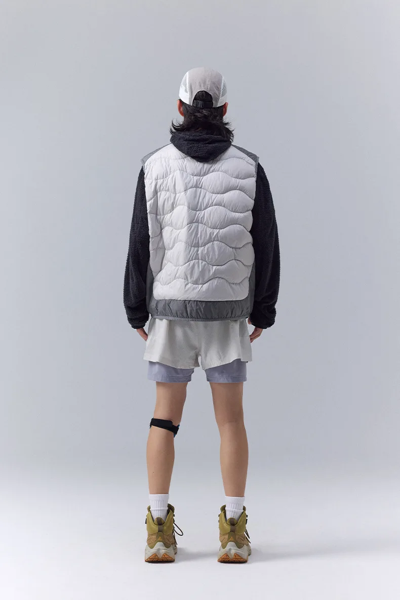 Winter New Outdoor Mountain Style Color-Blocking Lightweight Down Vest - Trendy Unisex Design for Men & Women