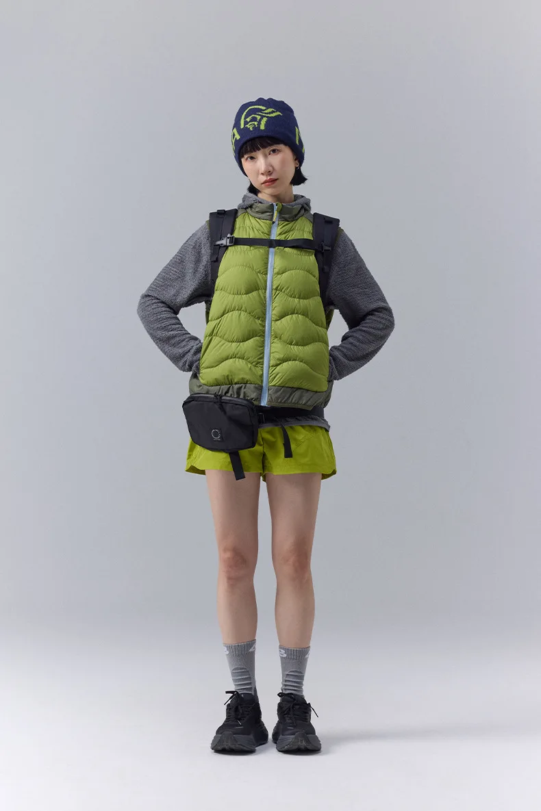 Winter New Outdoor Mountain Style Color-Blocking Lightweight Down Vest - Trendy Unisex Design for Men & Women