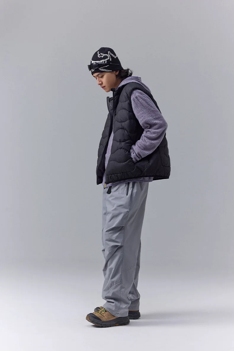 Winter New Outdoor Mountain Style Color-Blocking Lightweight Down Vest - Trendy Unisex Design for Men & Women