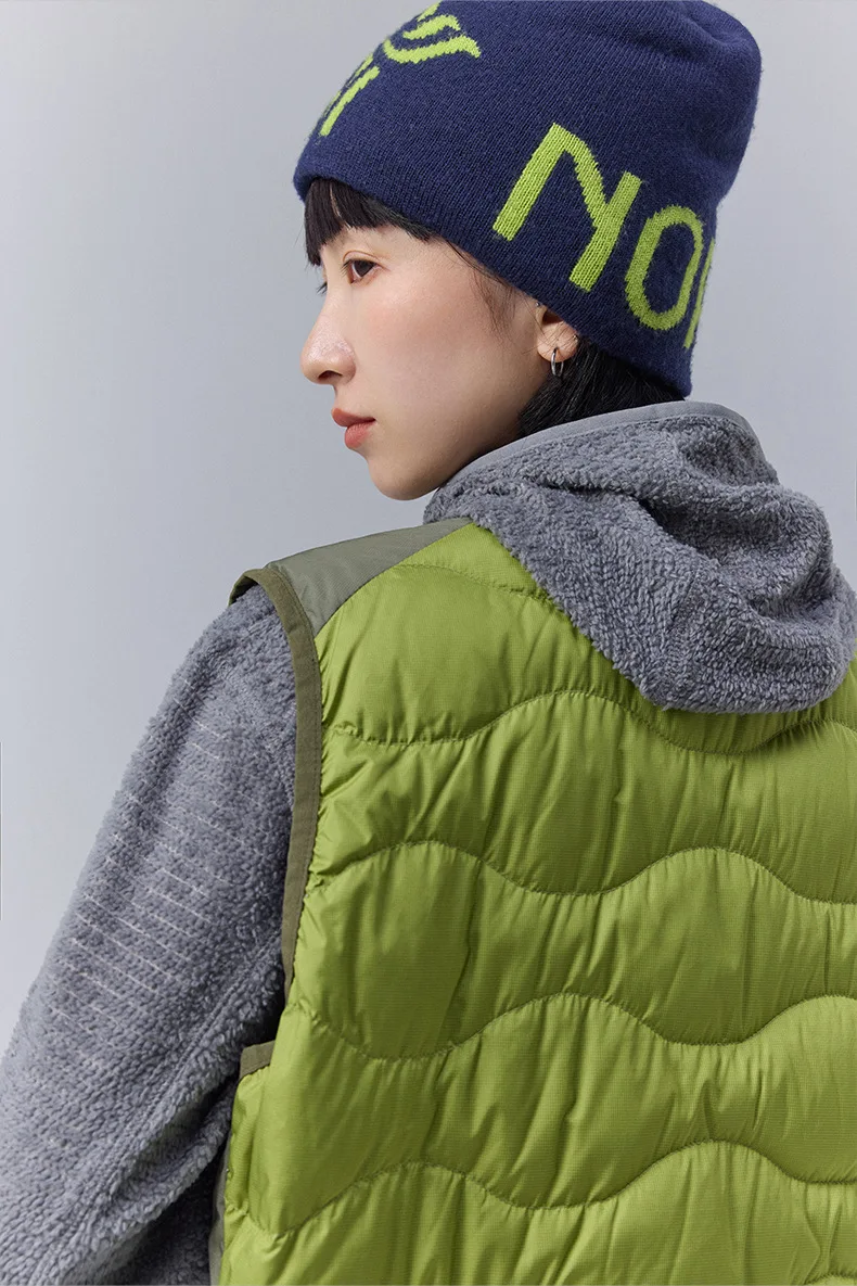 Winter New Outdoor Mountain Style Color-Blocking Lightweight Down Vest - Trendy Unisex Design for Men & Women