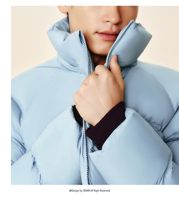 Semir Down Jacket Men 2026 Winter New Thickened Short Coat Three-Proof Thermal Puffer Coat Couple Top Trendy Down Jacket