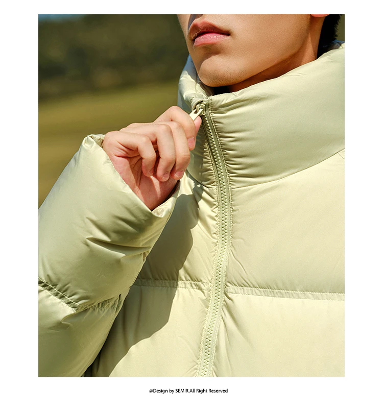 Semir Down Jacket Men 2026 Winter New Thickened Short Coat Three-Proof Thermal Puffer Coat Couple Top Trendy Down Jacket