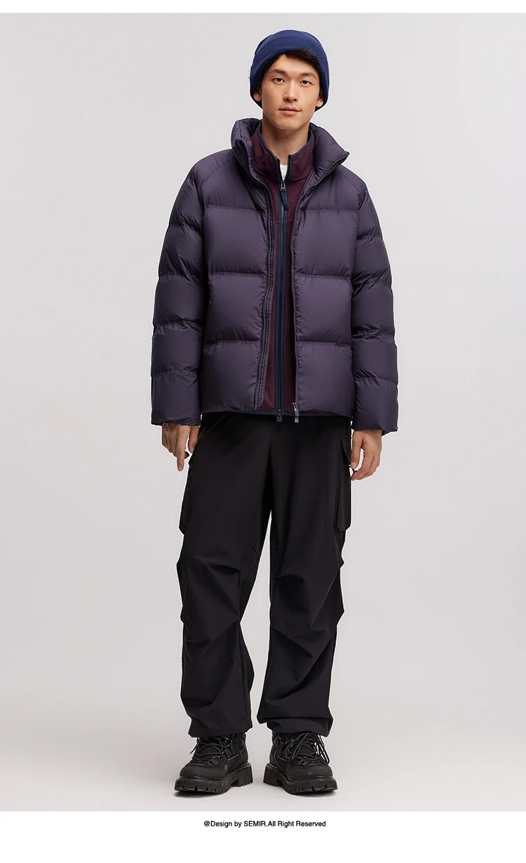 Semir Down Jacket Men 2026 Winter New Thickened Short Coat Three-Proof Thermal Puffer Coat Couple Top Trendy Down Jacket