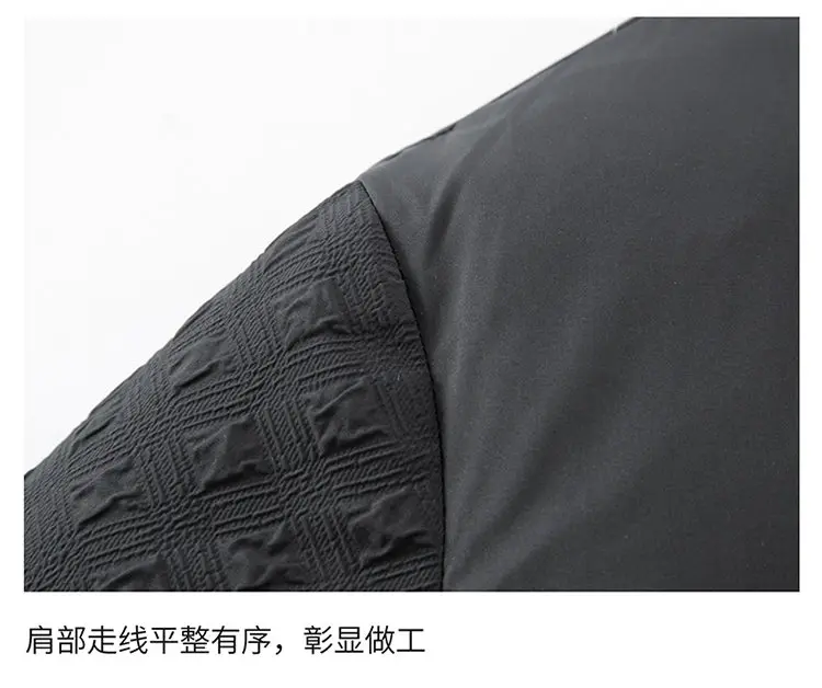 Winter New Men's Trendy Down Jacket Thickened Stand-up collar Duck Down Jacket short warm Coat