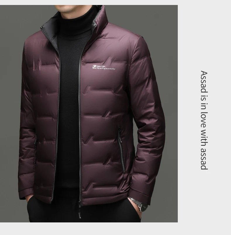 Winter Down Jacket 2026 Light Luxury Brand Men's Coat 90% White Duck Down Lining Outdoor Leisure Sports Men's Jacket