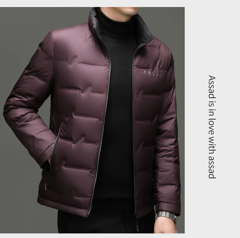 Winter Down Jacket 2026 Light Luxury Brand Men's Coat 90% White Duck Down Lining Outdoor Leisure Sports Men's Jacket