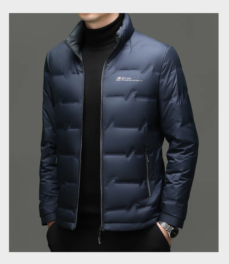 Winter Down Jacket 2026 Light Luxury Brand Men's Coat 90% White Duck Down Lining Outdoor Leisure Sports Men's Jacket