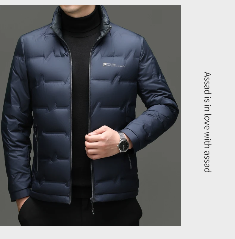 Winter Down Jacket 2026 Light Luxury Brand Men's Coat 90% White Duck Down Lining Outdoor Leisure Sports Men's Jacket