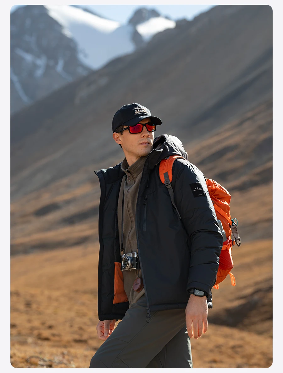 SIMWOOD 2026 Winter New 90% White Goose Down Coats Men Warm Hooded Water Repellent High Quality Jackets