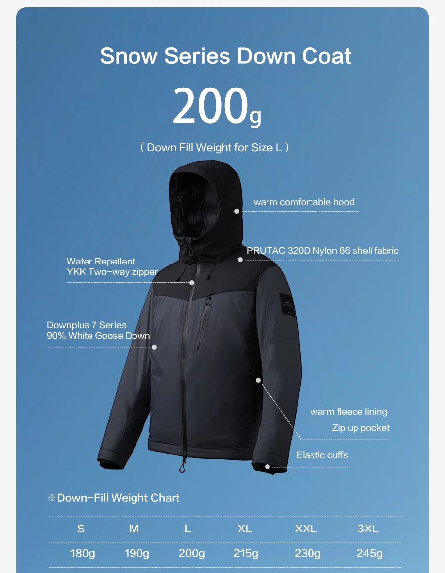 SIMWOOD 2026 Winter New 90% White Goose Down Coats Men Warm Hooded Water Repellent High Quality Jackets