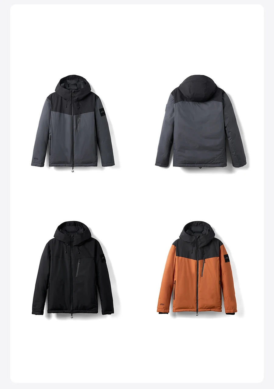 SIMWOOD 2026 Winter New 90% White Goose Down Coats Men Warm Hooded Water Repellent High Quality Jackets