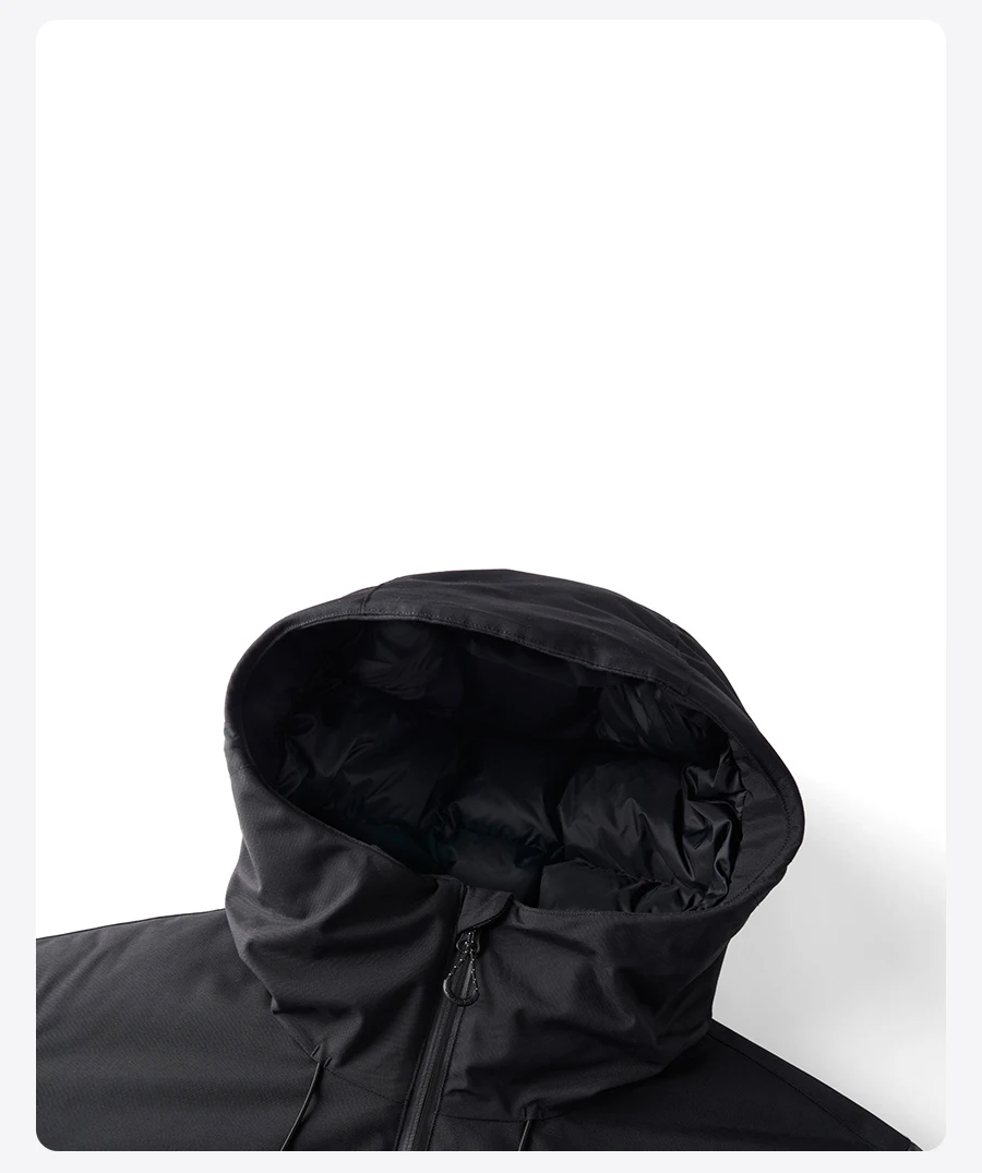SIMWOOD 2026 Winter New 90% White Goose Down Coats Men Warm Hooded Water Repellent High Quality Jackets