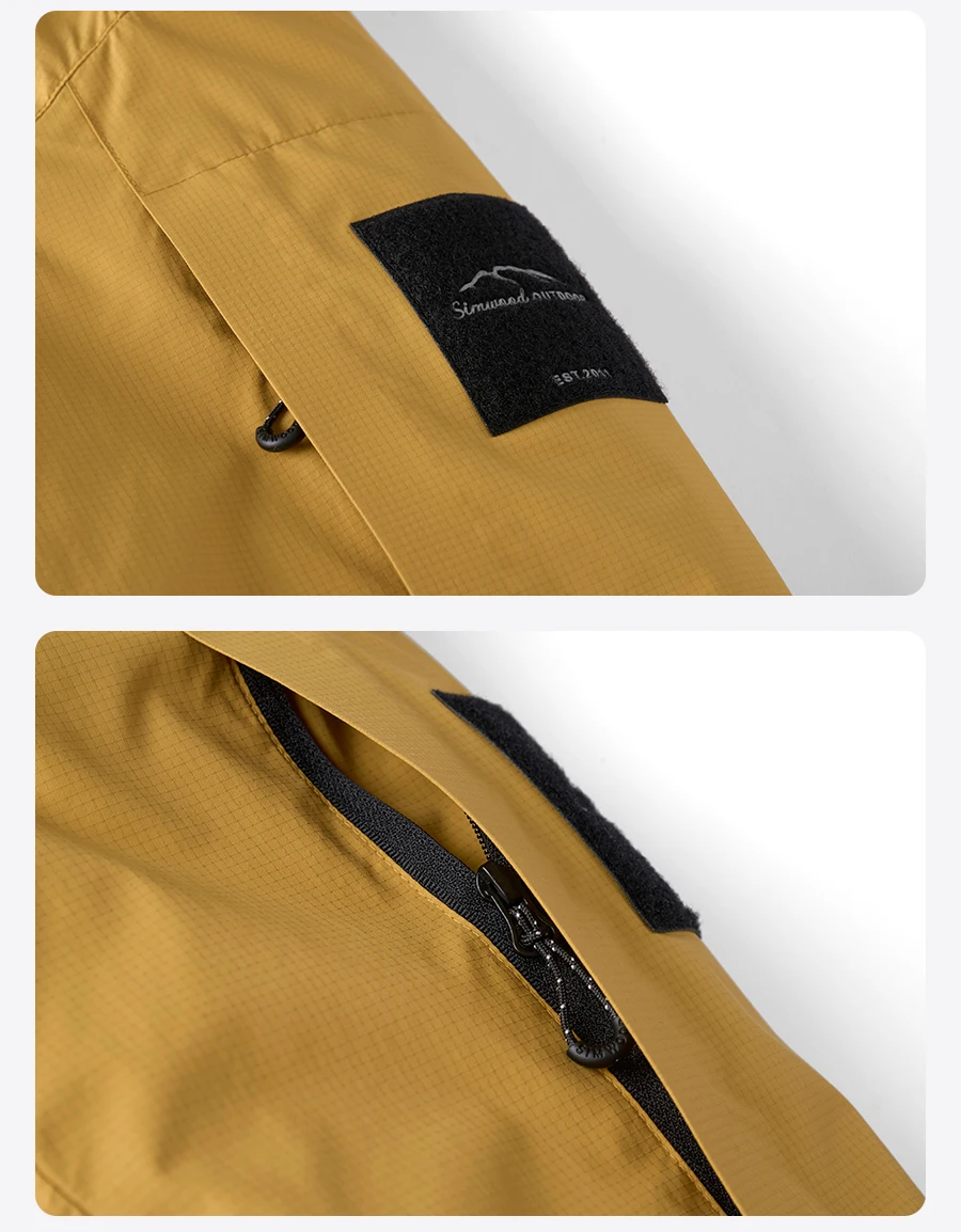 SIMWOOD 2026 Winter New Water Repellent Fabric 90% White Duck Down Coats Men Warm Hooded Plus Size Jackets