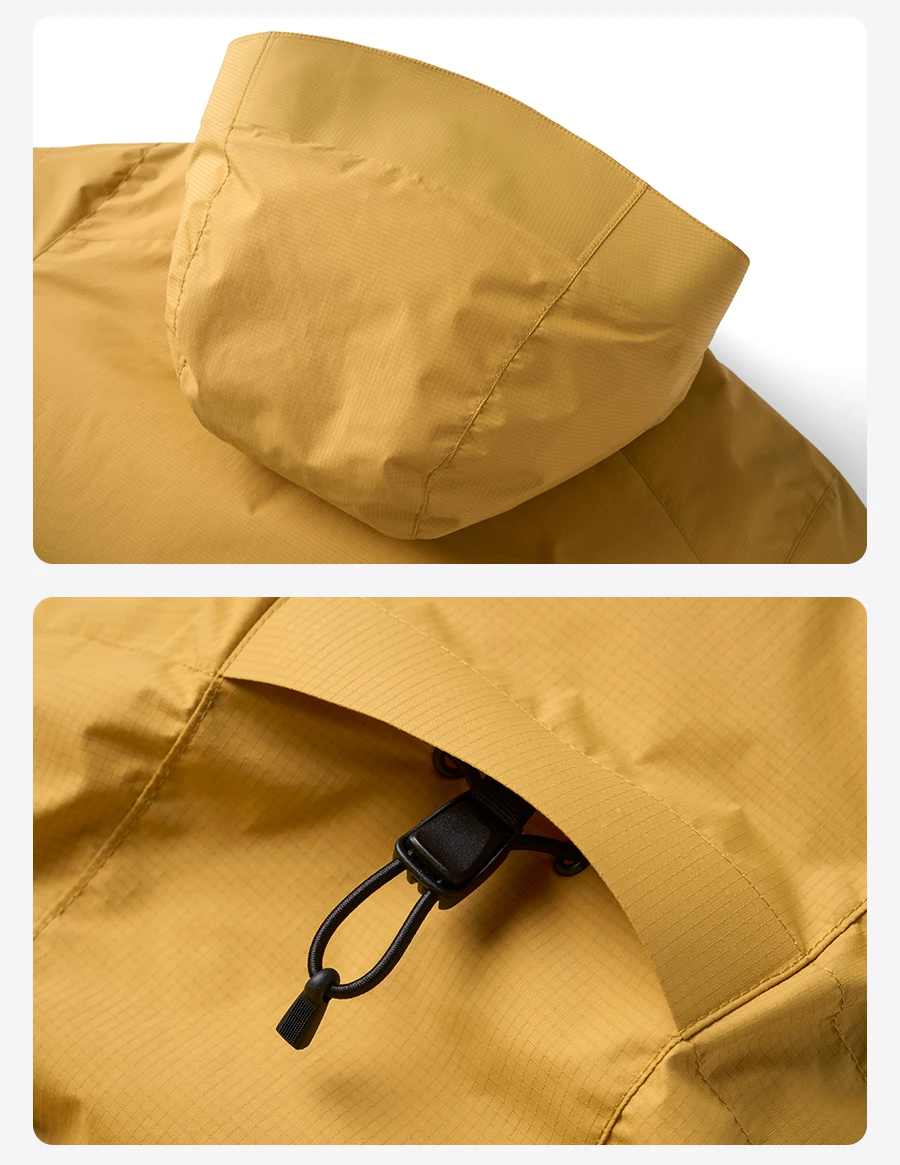 SIMWOOD 2026 Winter New Water Repellent Fabric 90% White Duck Down Coats Men Warm Hooded Plus Size Jackets