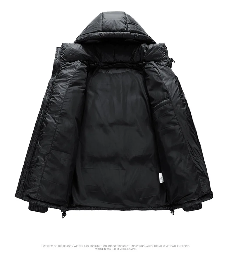 2026 Winter Hooded Men's 90% White Duck Down coat fashion warm Down Jackets casual winter Men thicken winter Jacket size M-4XL