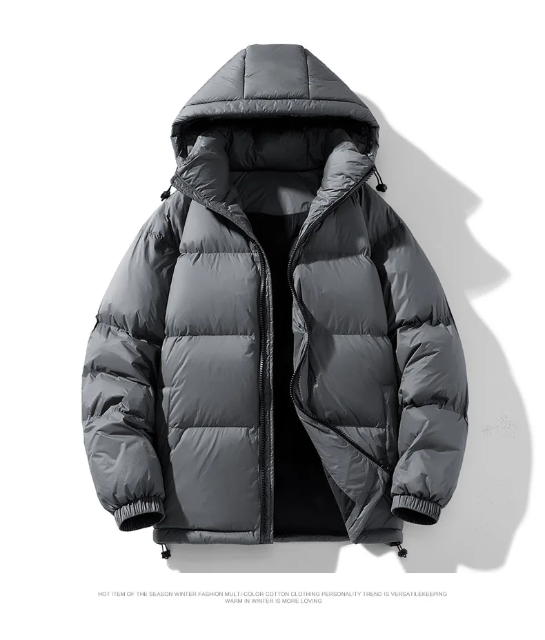2026 Winter Hooded Men's 90% White Duck Down coat fashion warm Down Jackets casual winter Men thicken winter Jacket size M-4XL