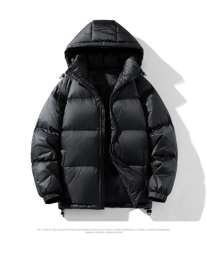 2026 Winter Hooded Men's 90% White Duck Down coat fashion warm Down Jackets casual winter Men thicken winter Jacket size M-4XL