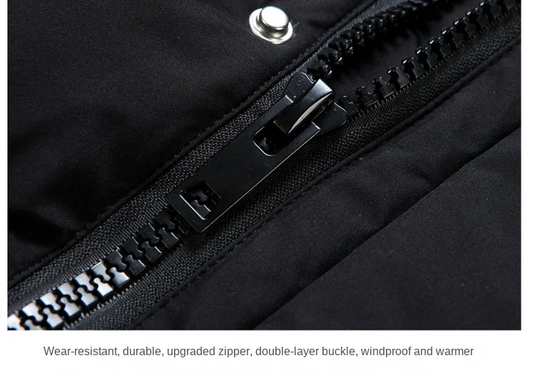 Canada Fashion Winter Jacket for Men Down Coat Parka Men's White Goose Down Jacket Collar Hooded Warm Thick Long Padding M-4XL