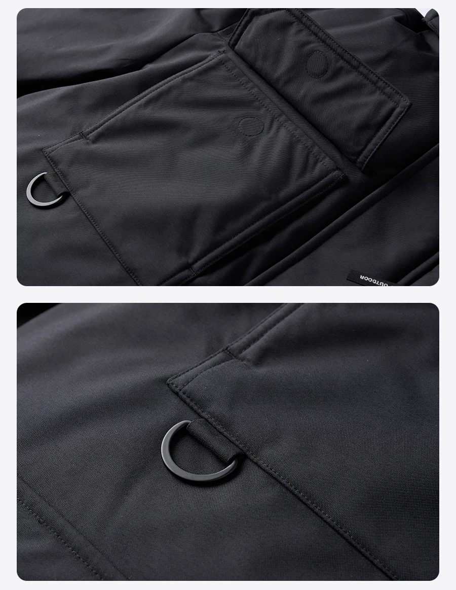 SIMWOOD 2026 Spring Winter New 90% White Goose Down Coats Men Warm Hooded Outdoor Water-repellent Quality Jackets