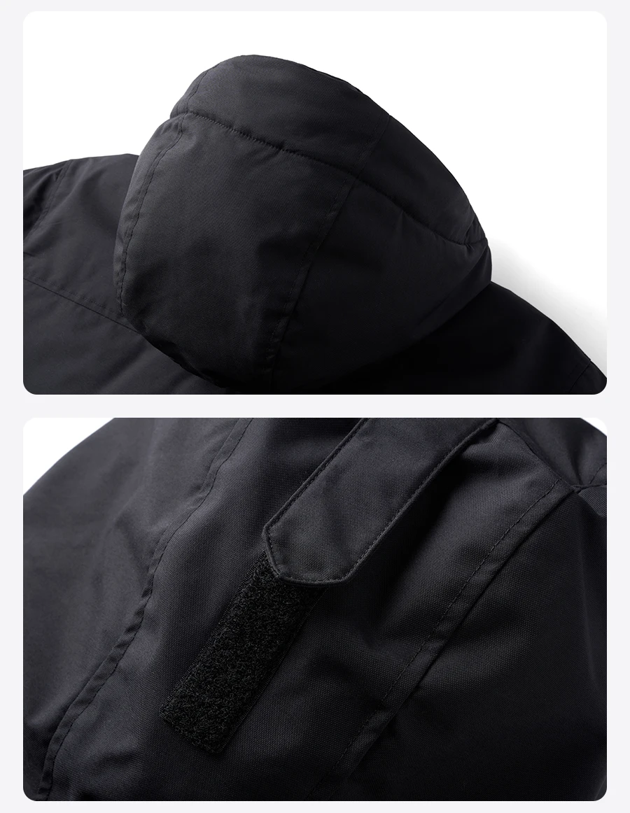 SIMWOOD 2026 Spring Winter New 90% White Goose Down Coats Men Warm Hooded Outdoor Water-repellent Quality Jackets