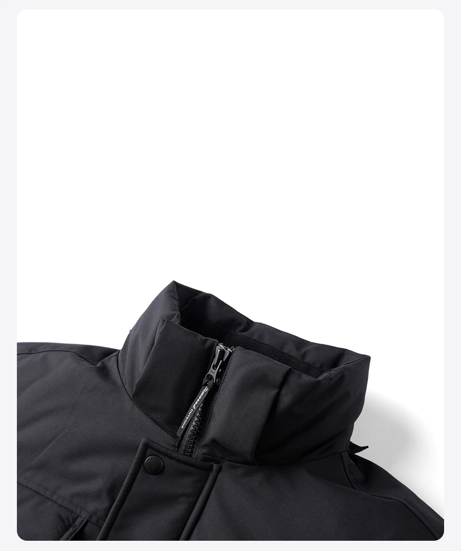 SIMWOOD 2026 Spring Winter New 90% White Goose Down Coats Men Warm Hooded Outdoor Water-repellent Quality Jackets