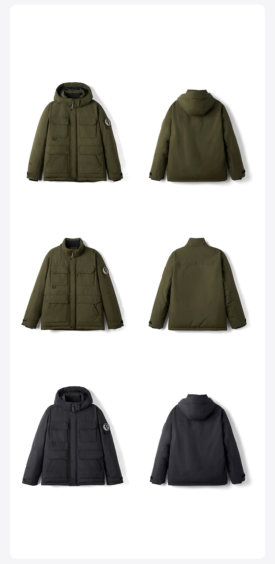 SIMWOOD 2026 Spring Winter New 90% White Goose Down Coats Men Warm Hooded Outdoor Water-repellent Quality Jackets