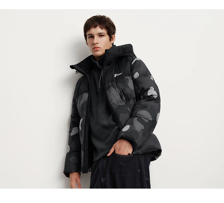 Semir Down Jacket Men Three-Resistant Outerwear Couple Winter Outfit 2026 New Hooded Top Anti-Static Men's Clothing