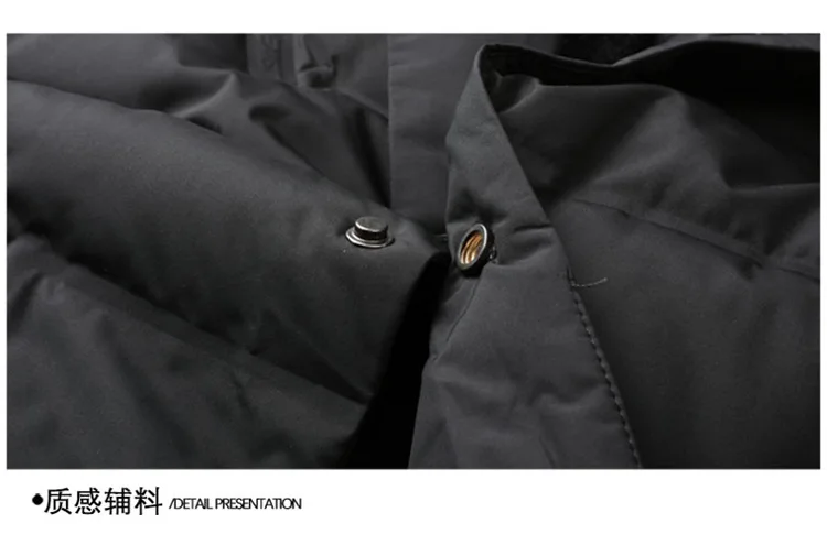 Men's Down Coat White Duck Down Jacket Winter Warm Business Slim Fit Duck Down Suit for Men Lightweigth Puffer Jacket Men JK-013