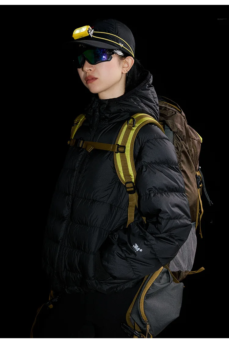 Waterproof Lightweight Hooded 90% White Down Jackets For Men Winter Portable Traveling Down Coats Men Outerwear JK-053