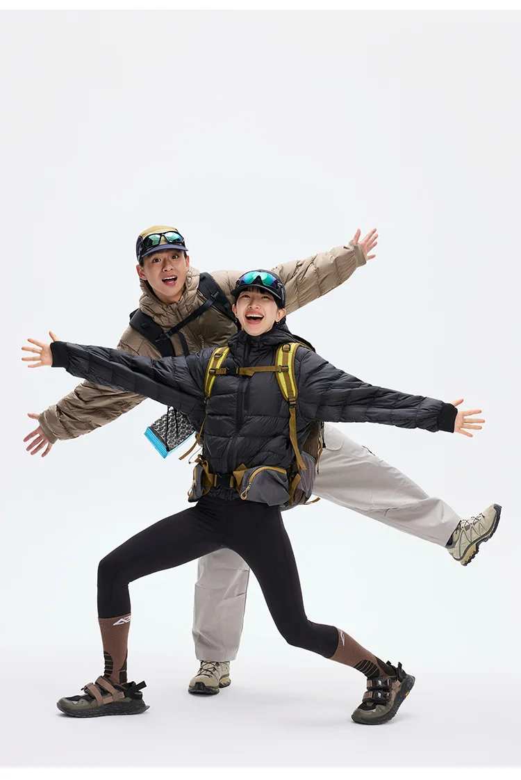 Waterproof Lightweight Hooded 90% White Down Jackets For Men Winter Portable Traveling Down Coats Men Outerwear JK-053