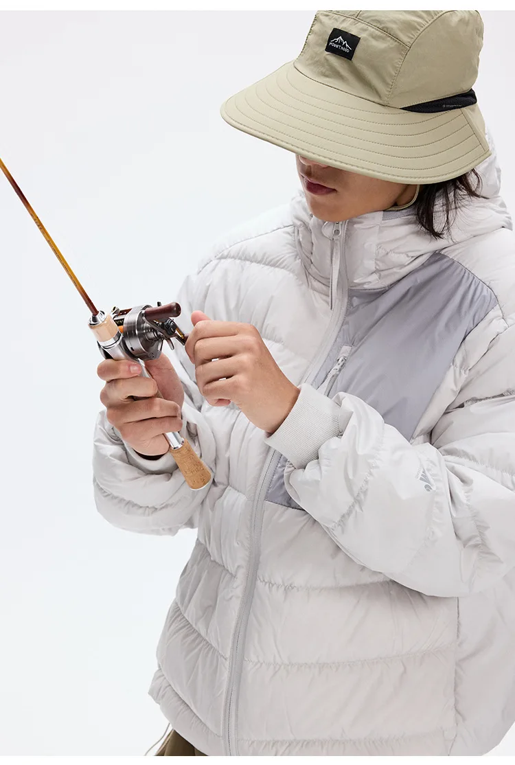 Waterproof Lightweight Hooded 90% White Down Jackets For Men Winter Portable Traveling Down Coats Men Outerwear JK-053