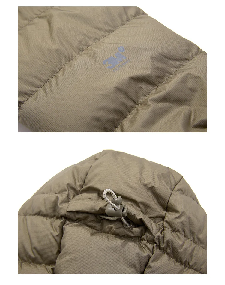 Waterproof Lightweight Hooded 90% White Down Jackets For Men Winter Portable Traveling Down Coats Men Outerwear JK-053