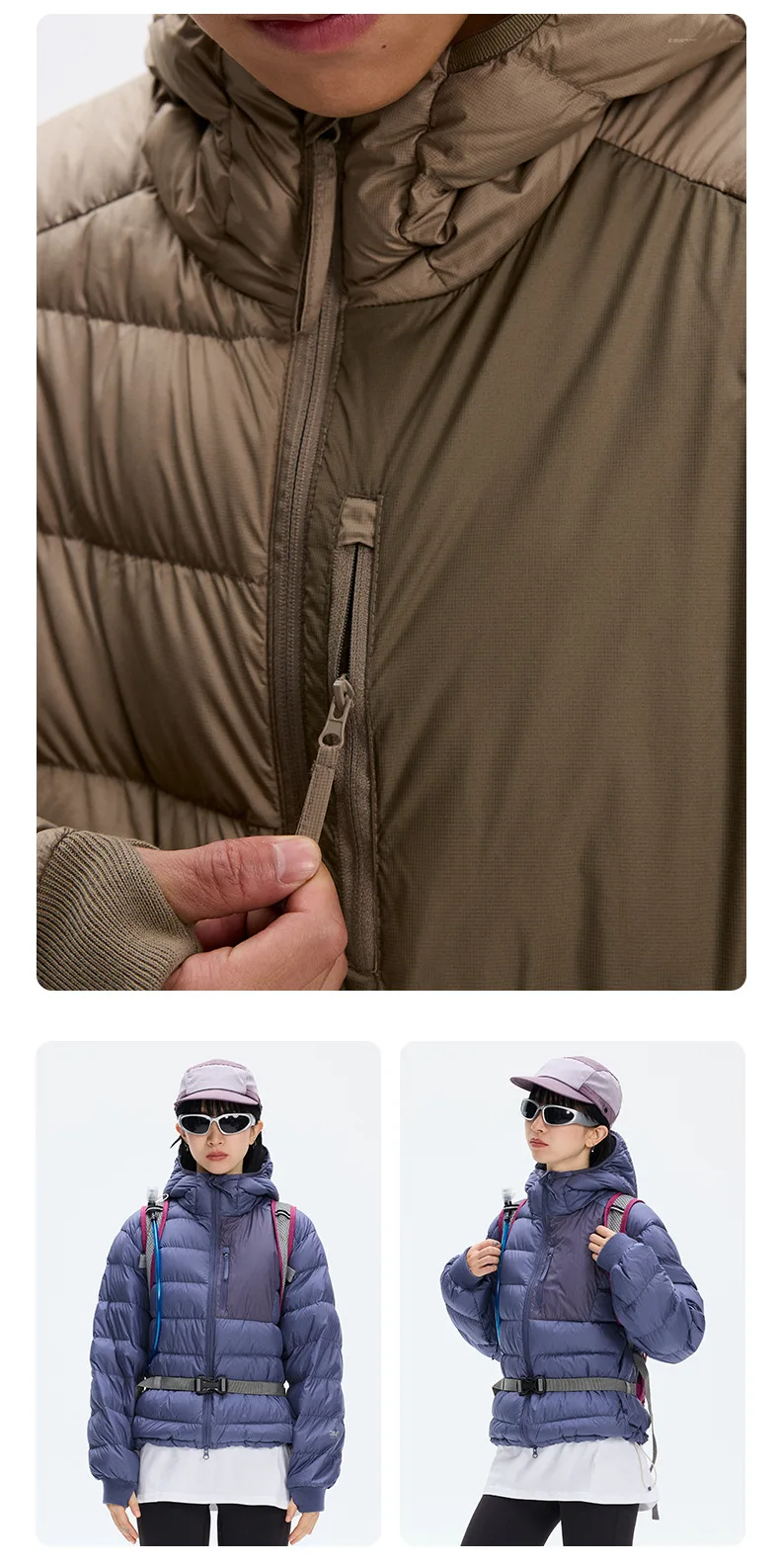Mountain Climbing Outdoor 90% White Duck Down Hooded Jacket Men Winter Warm Sports Down Coat Man chaquetones hombre JK-119