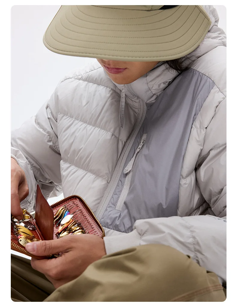 Mountain Climbing Outdoor 90% White Duck Down Hooded Jacket Men Winter Warm Sports Down Coat Man chaquetones hombre JK-119