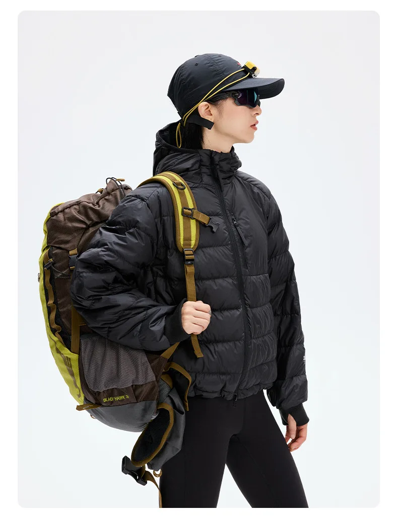 Mountain Climbing Outdoor 90% White Duck Down Hooded Jacket Men Winter Warm Sports Down Coat Man chaquetones hombre JK-119