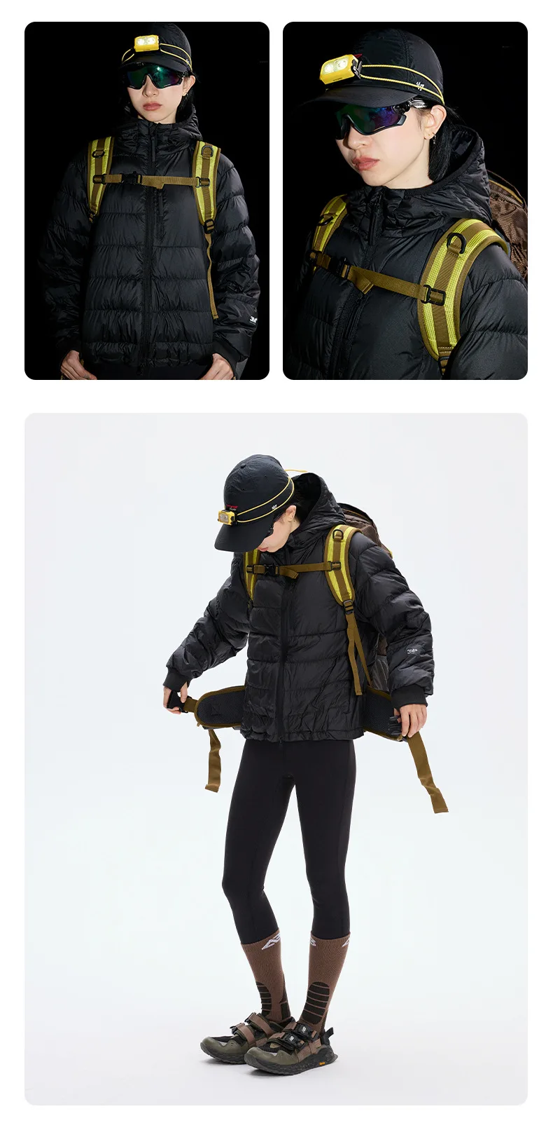 Mountain Climbing Outdoor 90% White Duck Down Hooded Jacket Men Winter Warm Sports Down Coat Man chaquetones hombre JK-119
