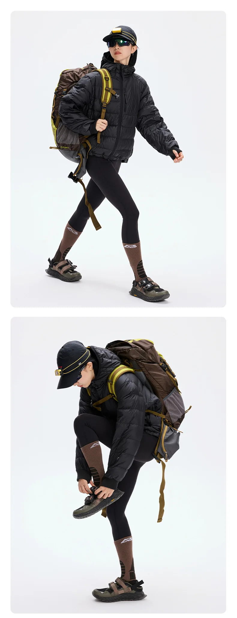 Mountain Climbing Outdoor 90% White Duck Down Hooded Jacket Men Winter Warm Sports Down Coat Man chaquetones hombre JK-119
