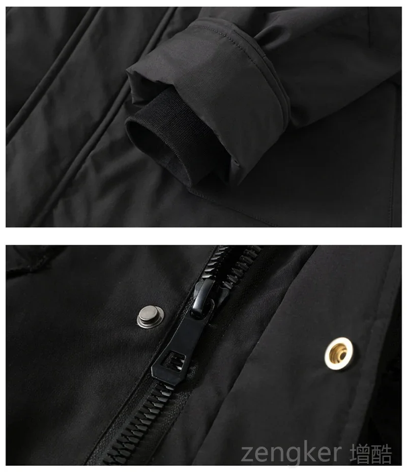 Big size winter jackets for men women workwear hooded medium-length winter thick down jacket 12XL puffer jacket men 11XL 10XL