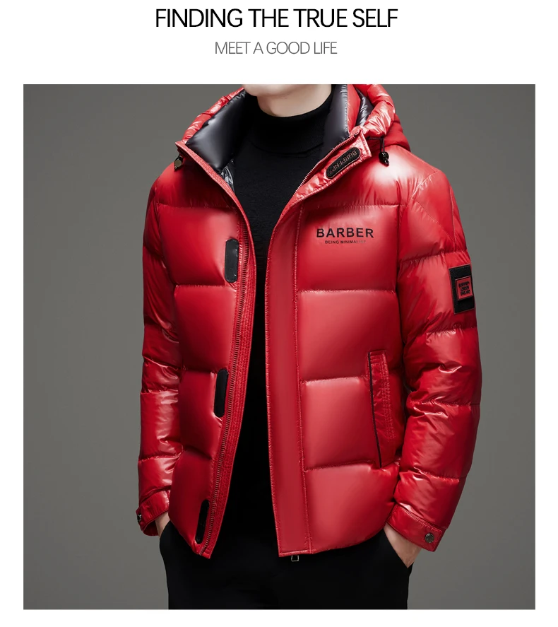 New arrival winter jacket 90% white duck down jackets men,mens thicken warm parkas winter down coat,hooded parkas men L-5XL