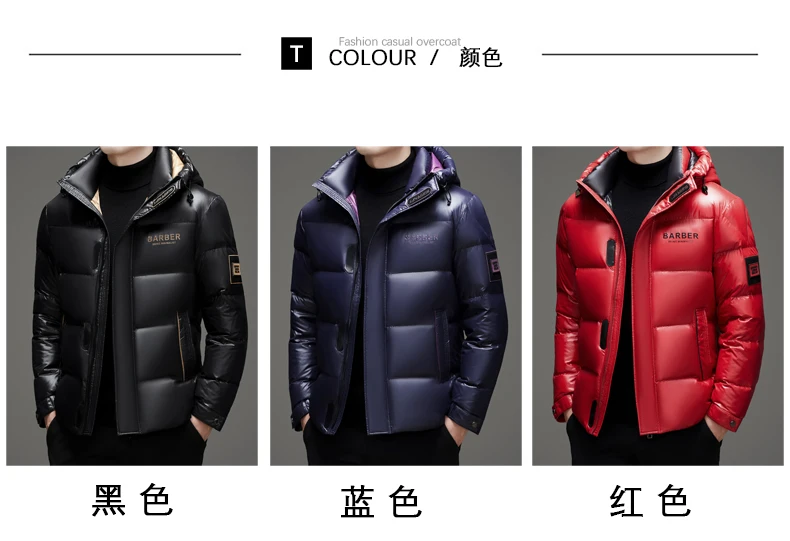 New arrival winter jacket 90% white duck down jackets men,mens thicken warm parkas winter down coat,hooded parkas men L-5XL