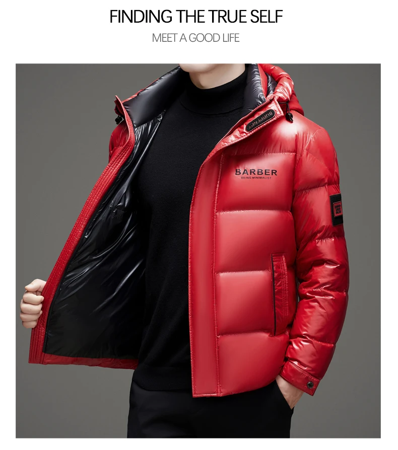 New arrival winter jacket 90% white duck down jackets men,mens thicken warm parkas winter down coat,hooded parkas men L-5XL
