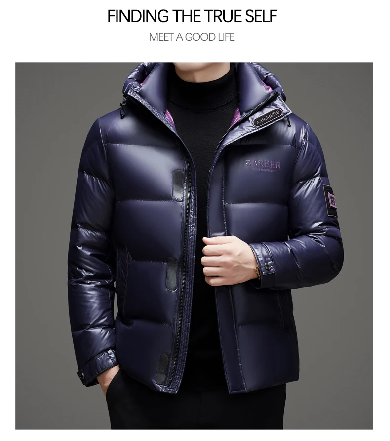 New arrival winter jacket 90% white duck down jackets men,mens thicken warm parkas winter down coat,hooded parkas men L-5XL