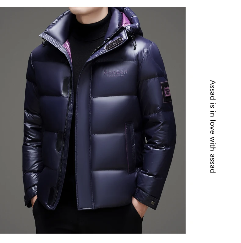 New arrival winter jacket 90% white duck down jackets men,mens thicken warm parkas winter down coat,hooded parkas men L-5XL