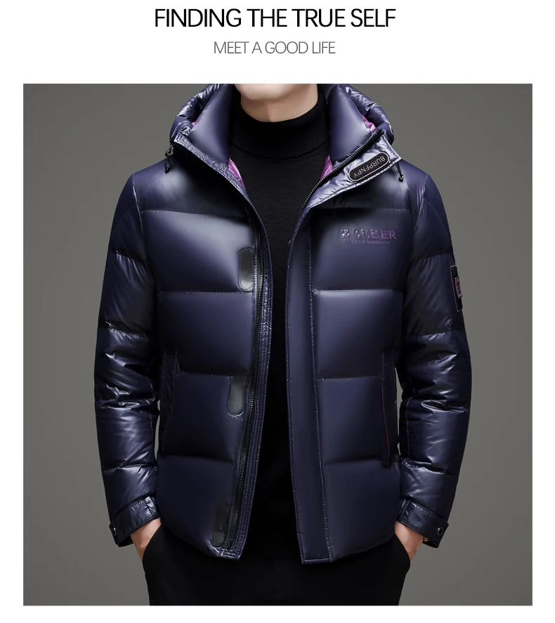 New arrival winter jacket 90% white duck down jackets men,mens thicken warm parkas winter down coat,hooded parkas men L-5XL