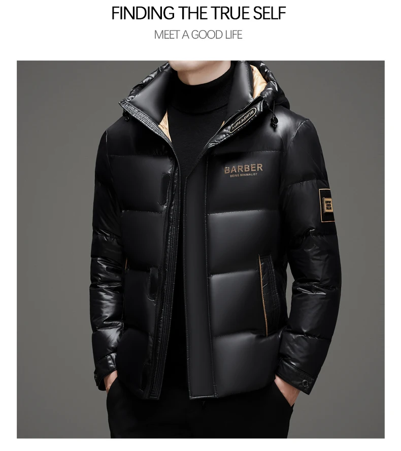 New arrival winter jacket 90% white duck down jackets men,mens thicken warm parkas winter down coat,hooded parkas men L-5XL