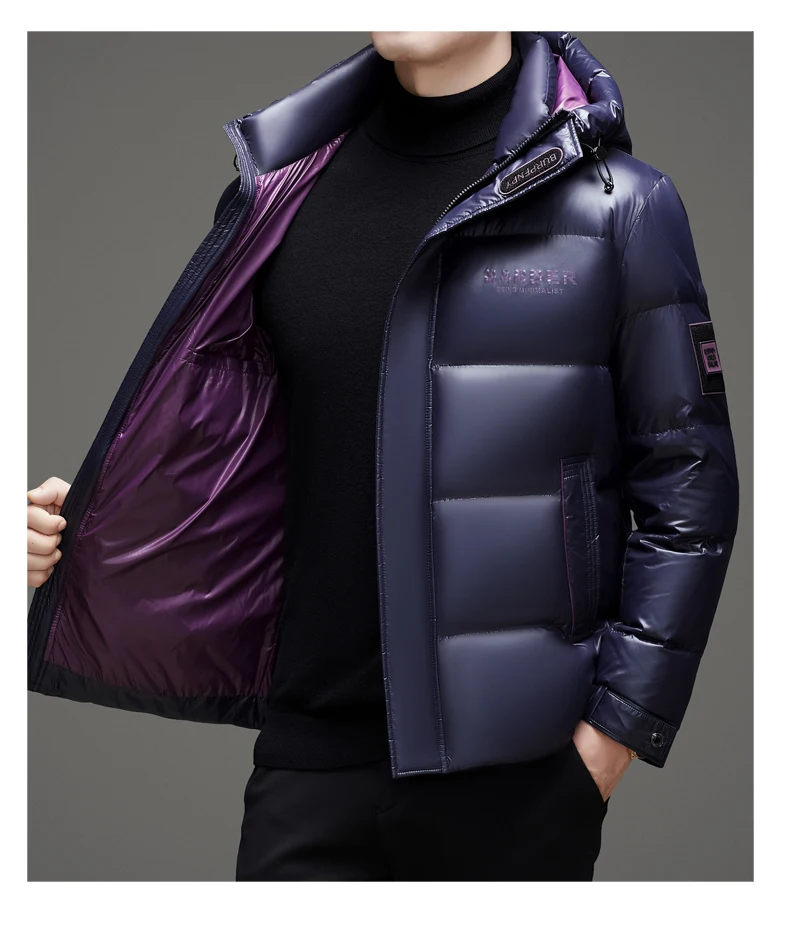 New arrival winter jacket 90% white duck down jackets men,mens thicken warm parkas winter down coat,hooded parkas men L-5XL