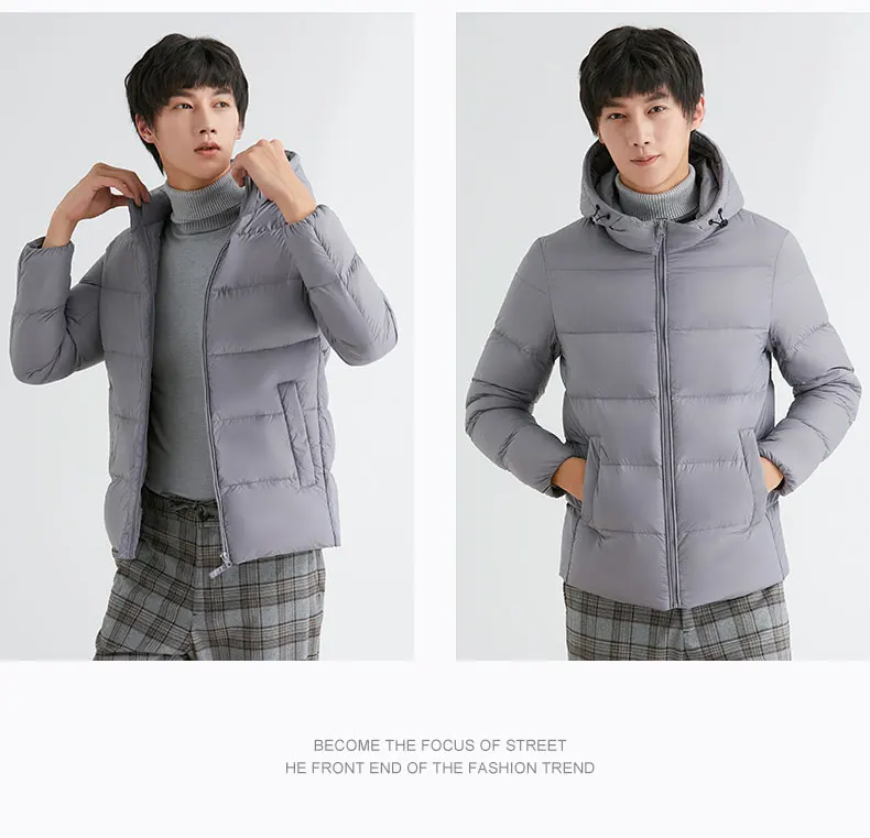 Men Thick 90% Duck Down Jackets With Hooded Puffer Jacket Man Good Manufacture Winter Spring Outwear Windproof Warm Coat Man