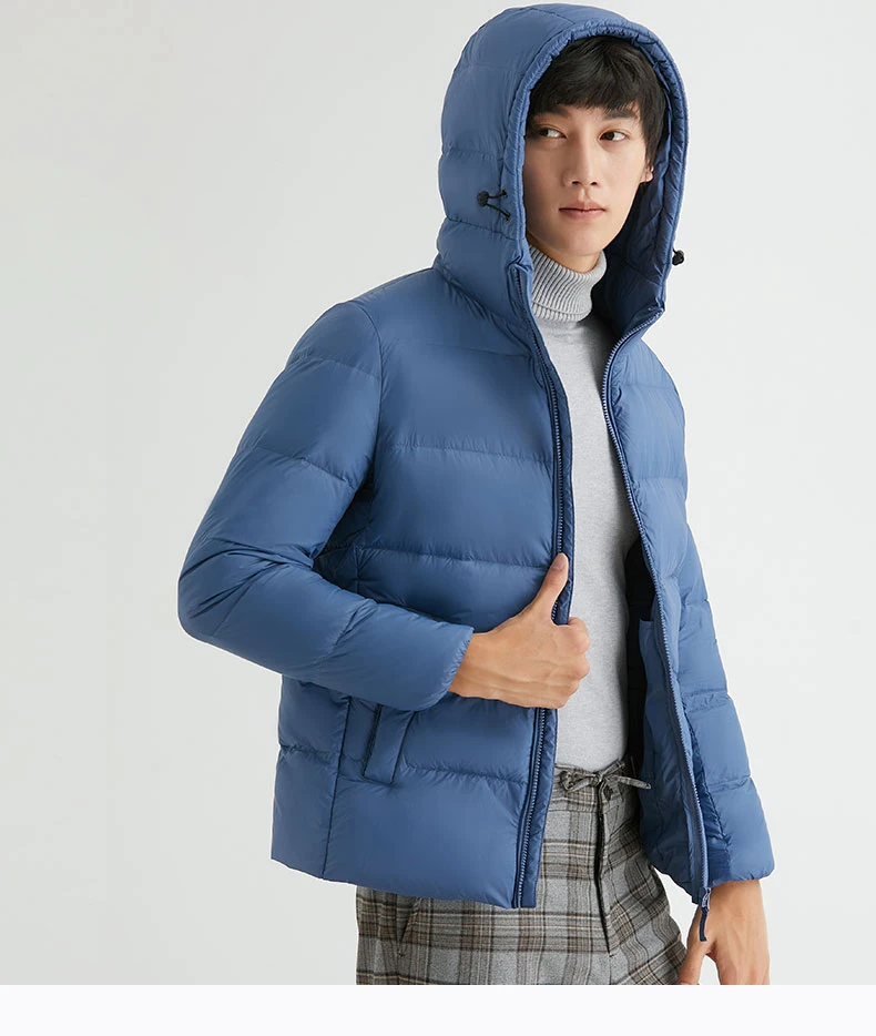 Men Thick 90% Duck Down Jackets With Hooded Puffer Jacket Man Good Manufacture Winter Spring Outwear Windproof Warm Coat Man