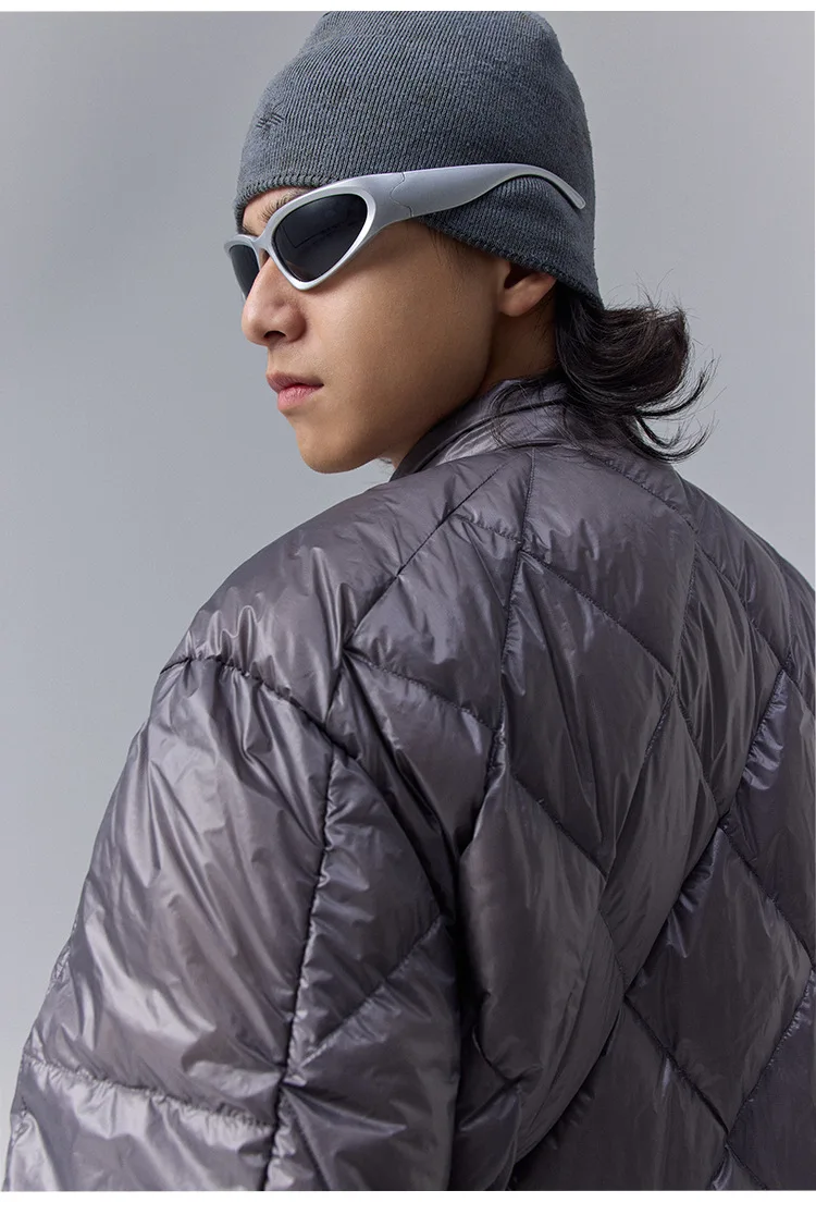 High Quality Waterproof 10D Nylon Ultra Light 90% White Down Jacket Men and Women Stand Collar Portable Puffer Jacket JK-076